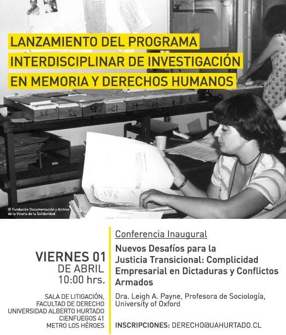 Lanzamiento del Programa Interdisciplinar de Investigación en Memoria y Derechos Humanos