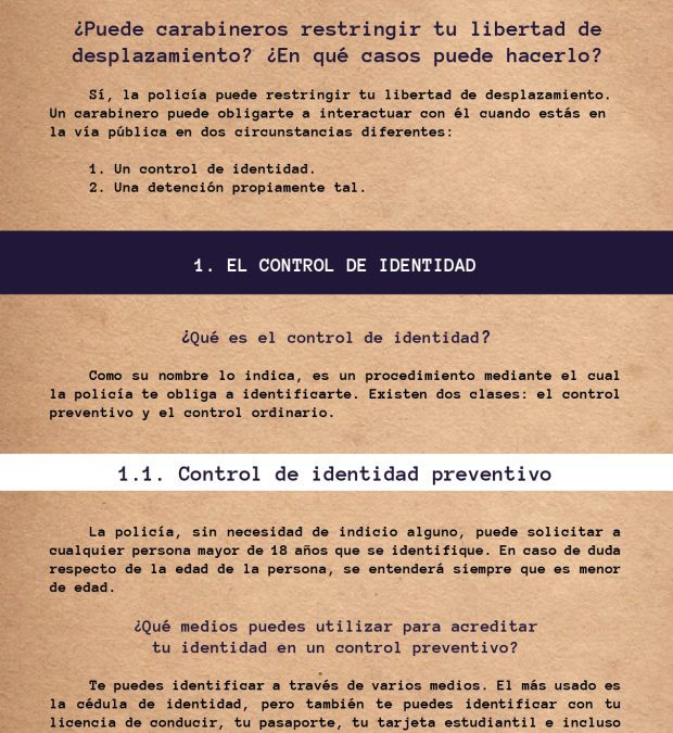 Cartilla N°2 – Control de identidad y detenciones