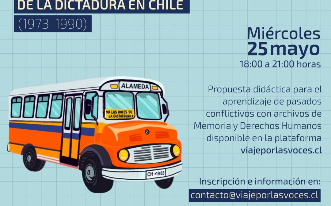 Jornada gratuita de formación docente: Viaje por las voces de la dictadura en Chile