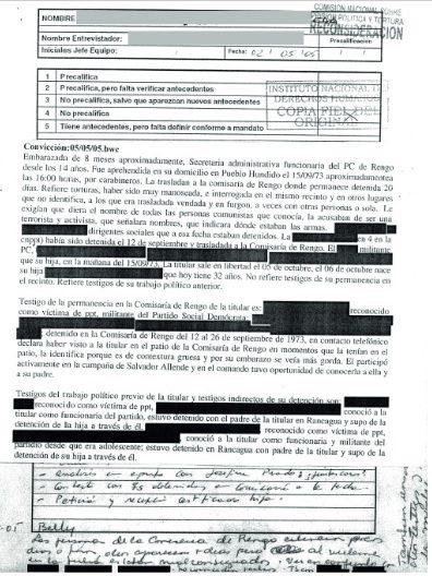 Silencios y verdad oficial. Operaciones de silenciamiento en el caso de la Comisión Nacional sobre Prisión  Política y Tortura de Chile