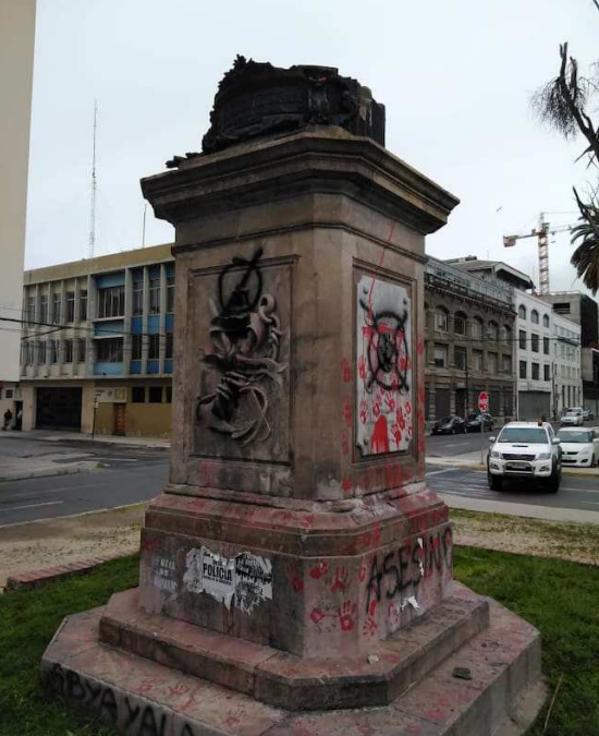 ¿Derribar las estatuas colonialistas o solicitar su retiro? Intervenciones disidentes, desmonumentalización subversiva y conflictividad política en España y Chile (2019-2021)